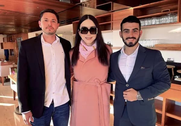 Felipe at Miss Universe Organization lounge meeting