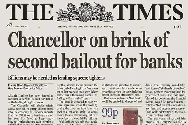 NY Times banks headline